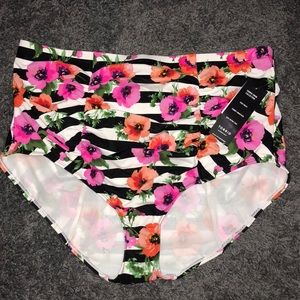 High waisted swim bottoms
